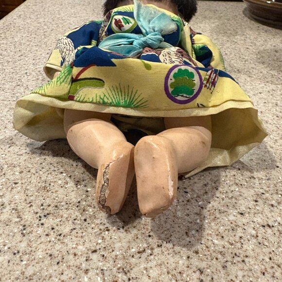 VINTAGE Beautiful Asian Composition Baby, All Original - Picture 8 of 10